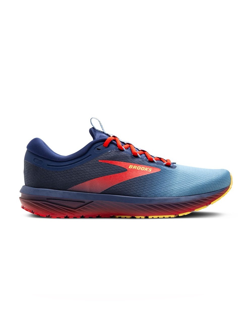 Brooks Men’s Revel 7 Athletic Running Shoe in Blue Red Size 14